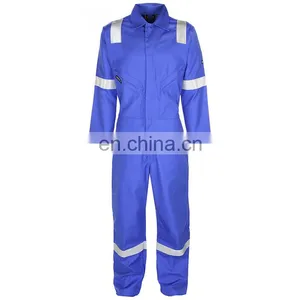Custom 100%cotton Fire Retardant Protection Coverall for Oil Industry thumbnail-1