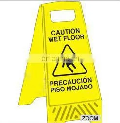 Yellow Safety Sign Made of PP, Weighs 560 to 800g thumbnail-1