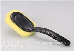Plastic Wheel Car Wash Brush With TPR Handle Car Clean Tire Brush thumbnail-1