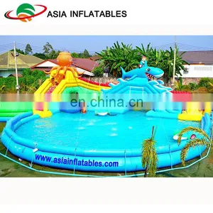 2017 New Water Park On Land With Inflatable Floating Games thumbnail-2
