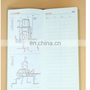 Customized Cheaper Price Agenda Design Black Leather Cover Schedule Book /Journal Bound Notebook Printing thumbnail-4