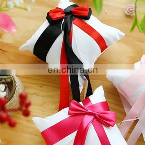 2016 New Western Style Big Bow With Ribbon Wedding Properties Bride Ring Pillow thumbnail-1