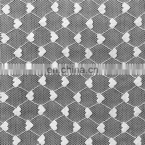 Heart Lined Nylon Spandex Mesh Fabric for Women Apparel thumbnail-1