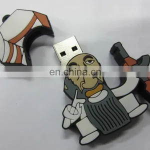 Cool Man Shape Promotional Pvc Usb Fkash 64gb Drives for Sale thumbnail-2