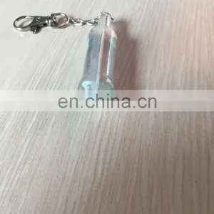 Promotional Gifts Logo Printing Insert Acrylic Bottle Shaped Keychain thumbnail-6