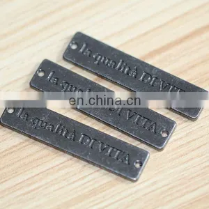 Hot Selling Hardware Decorations Gold Metal Labels for Clothing and Handbag thumbnail-6