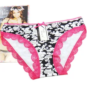 Yun Meng Ni Sexy Underwear Flower Printed Girls Briefs Cotton Panties Sexy Factory Lingerie thumbnail-5