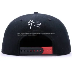 3D Embroidery Plain Snapback Hip-Hop Cap thumbnail-4