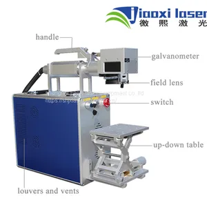 IPG Raycus 20w Laser Source Portable Mini Fiber Laser Marking Machine for Metal With CE FDA thumbnail-2