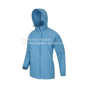 Best Quality Women Portable Lightweight Running Hiking Waterproof Rain Jacket thumbnail-3