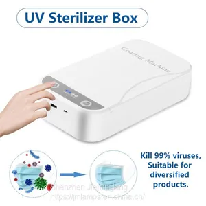 2020 Fast Delivery in Stock 99% Face Mask Mobile Phone Portable Disinfection Light uv Sanitizer Sterilizer Box thumbnail-3