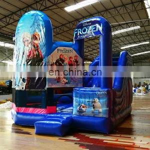 Ice and Snow World Inflatable Jump and Slide Bouncer Castle ,Inflatable Printing Cartoon Bouncer For Commercial thumbnail-2