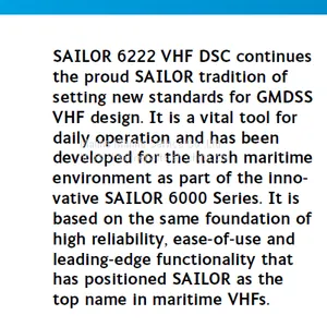SAILOR 6222 VHF DSC Class A thumbnail-5
