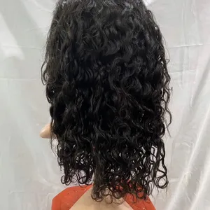 KHH Wholesale HD Full Lace Wig With Baby Hair, Virgin Human Hair Curly Lace Front Wig, Pre-pluck Water Wave Wig For Black Women thumbnail-4