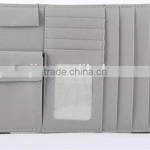 New Multi-function 7pcs Disks CD DVD Glasses Cards Sotre Case Holder Bag for Auto Vehicle Truck Sun Visor Organizer Beige thumbnail-3