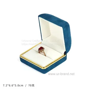 New Arc Phnom Penh Flannel Box Jewelry Box Ring Box Pendant Box Manufacturer Customized thumbnail-2