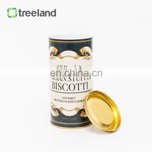 Customized Cylinder Aluminium Foil Cardboard Tea Cans Paper Tube Canister for Food Packaging thumbnail-5