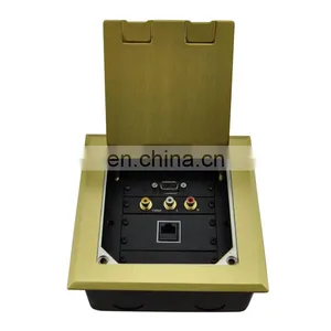 Stainless Steel RJ45 Data XLR Usb Universal Electrical Floor Box Socket thumbnail-2