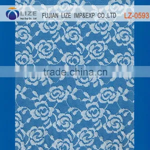Embroidered Lace Fabrics Switzerland Raschel Knit Fabric for Garment thumbnail-1