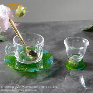 SAINT VIEW 2022 Tableware Butterfly Modern Cup Set Container Nordic Coffee Shop Desktop Decor 150ml thumbnail-3