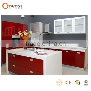 Modern Kitchen Cabinet European Style , Marble Top Kitchen Cabinet thumbnail-1