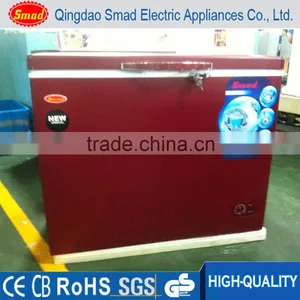 255L Red Manual Defrost Chest Freezer for Ice Cream thumbnail-1