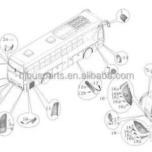 Hot Sell Universal Bus Lighting Accessories License Plate Lamp 236600030 Rear License Plate Lamp Bus thumbnail-6