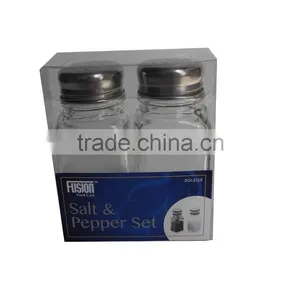 Wholesale Kitchenware Cooking Tools Magnetic Glass Salt&pepper Set thumbnail-1