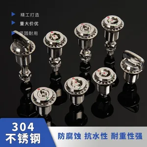 Weak Channel Lock MS816 Stainless Steel Cylindrical Lock Distribution Box Pull Rod Telescopic Lock thumbnail-1