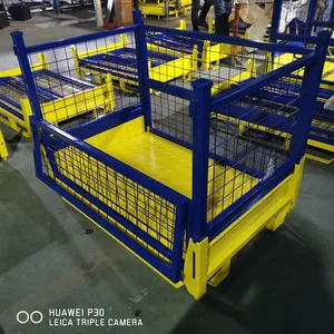 Heavy Metal Storage Box Scrap Box Transport Iron Box Stackable Turnover Box Foldable Turnover Box thumbnail-2