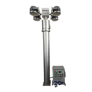 Hydraulischer vertikaler Teleskop-LED-Leuchtmast mit 360°-Drehung und 8-m-Reichweite thumbnail-3