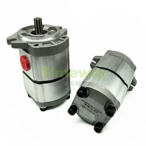 PGP Hydraulic Gear Pump PGP51063G2LP PGP51063G3LP Double Gear Pump 1-Inlet 2-Outlet Ports Oil Pump for Mini Excavator TPM-16 thumbnail-1
