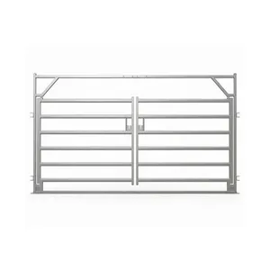 Australia Cheap Cattle Farm Fence Galvanized Iron Rails Welded Cow Portable Cattle Yards Panels thumbnail-2