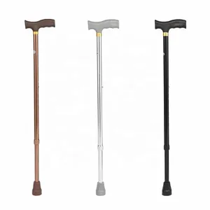 Walking Stick Walking Cane Walking Crutches Aluminium Alloy Lightweight Portable Folding Adjustable Height for Disabled and Elderly thumbnail-1