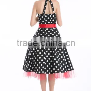 2015 Quanzhou Junhou Vintage Black 1950's Swing Wholesale Rockabilly Clothing thumbnail-3