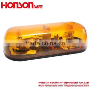 HSM205 Rotator Amber Lens Emergency Warning Mini Lightbar For Vehicle Car thumbnail-2