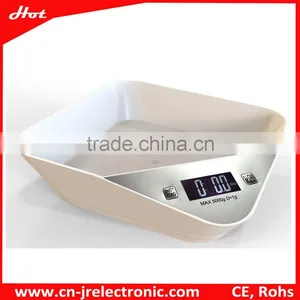 5KG ABS Tray CE&ROHS Digital Kitchen Scale Color and Bowl Optional thumbnail-4