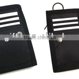 2016 Best Sale Promotional Good Price Polyster Custom Hook and Loop Bifold Male Wallet Wholesale thumbnail-5