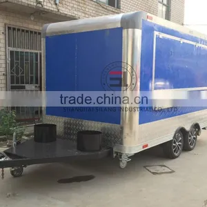 Blue Configuration of Mechanical Brake Food Truck Brand New Concession Stand Trailer Mobile Kitchen thumbnail-1