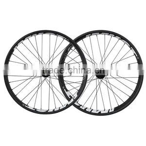 2016 China 26ER Thru Axle 90mm Clincher Tubeless Ready Carbon Fat Bike Wheels thumbnail-2