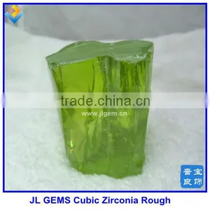A Grade Apple Green Cubic Zircona Material/Raw CZ Material With A Grade thumbnail-1