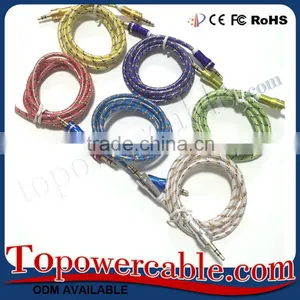 Braided Design 3.5mm Auxiliary AUX Adapter Cable Cord USE For Car thumbnail-6