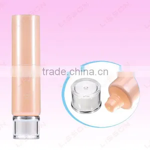 Cosmetic Plastic BB Cream Tube With Transparent Cap thumbnail-1