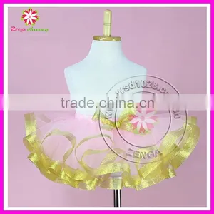 Hot Sale Girls Pettiskirt Gold Girl's Cute Dancing Baby Kids Children Short Mini Tutu Skirts thumbnail-1