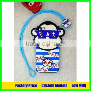 High Quality Factory Direct 3d Cartoon Cell Phone Silicone Case Cover for Iphone 6 6s 6plus Price 1.5usd thumbnail-1