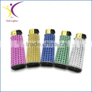 Silver Match Lighters Colored With Golden Cap Star Lighter thumbnail-1