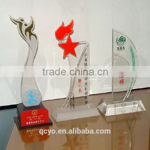 Double Color Trophy Victory With Clear Base for Wholesale thumbnail-1