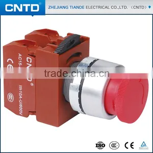 CNTD Small Volume Red/Green/Yellow/White/Black Emergency Pushbutton Switch With 22mm Mounting Hole (C2PNR3) thumbnail-1