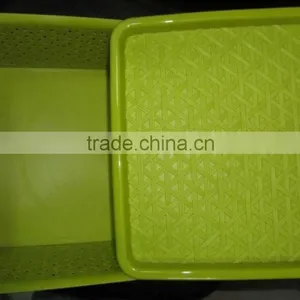 Hot Sale Home Use Colorful High Quality Plastic Storage Basket With Cover thumbnail-3