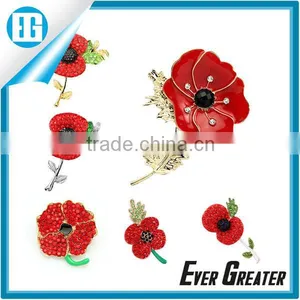 Custom Metal Poppy Badge thumbnail-1